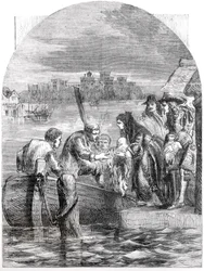 Die Flucht der Königin von James II., Dezember 1688